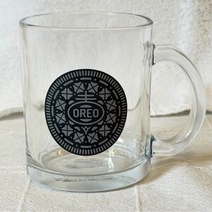 OREO Glass Mug Collectible Cookie Dunking Milk Cup by the Frankford Candy